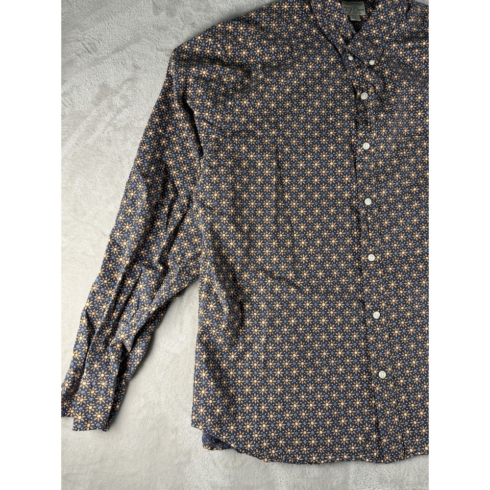 J.CREW Men's Flex Wash Dress‎ Shirt Slim Long Sleeve Size XL - Picture 4 of 15